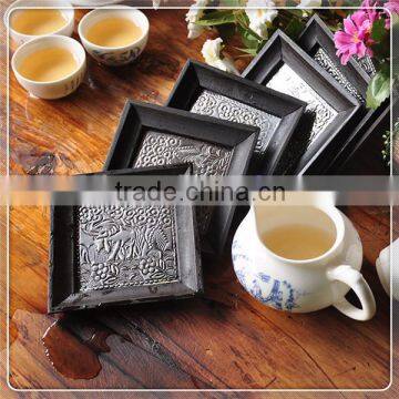 Handmade solid wood teacup mat customized design