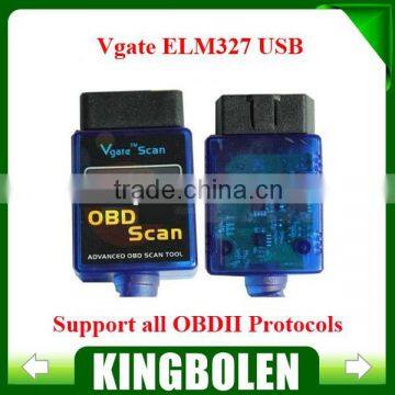 2014 Highly Recommend Vgate ELM327 USB OBD Scan Diagnostic Scanner Work With OBD2 Vehicle Vgate ELM 327 USB OBD2 Scan