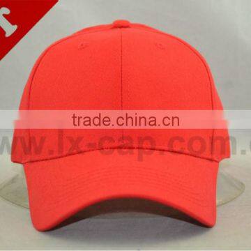 Plain cotton baseball caps