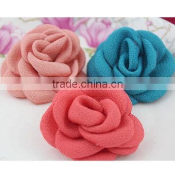 Guangzhou Handmade Burnt Flower,Fabric Flower For Hair