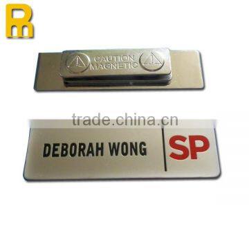 Metal Magnetic Name badge for Staff