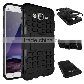 Heavy duty TPU and plastic combo hybrid case for Samsung Galaxy J7