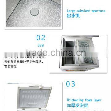 208L Electric Home Appliance Glass Door Cheap China Freezer photo-5