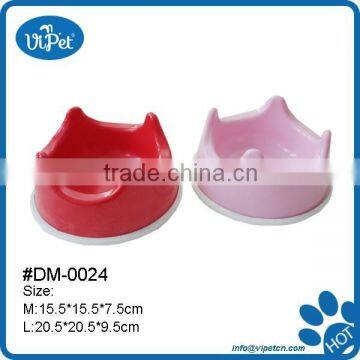 Crown plastic pet food bowl