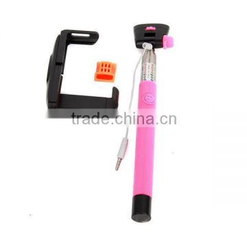 2014 popular selfie stick with bluetooth shutter button, selfie monopod bluetooth, selfie holder for travel tourism