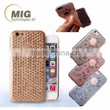 For iphone 6S 6S plus soft TPU flower pattern 2 in 1 style Cell phone case for iphone 6S case
