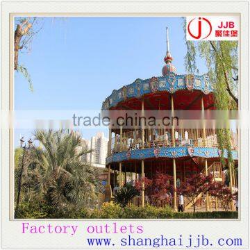 Amusement Park Rides Double Decker Carousel Merry Go Round Manufacter