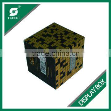 HIGH QUALITY CUBE SHAPE CARDBOARD GIFT DISPLAY BOX FOR DISPLAYING JEWELLERYS photo-2