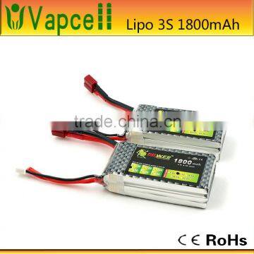 Lithium ion polymer 3S 1800mAh li-polymer 65C li ion Lithium Polymer rc lipo rechargeable 11.1v lipo battery