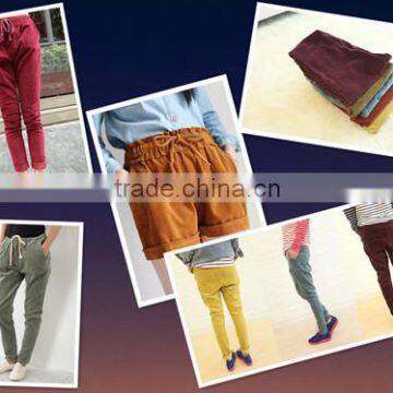 cotton and spandex corduroy trousers
