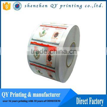 color printing plastic vinyl stickers,self adhesive plastic roll stickers