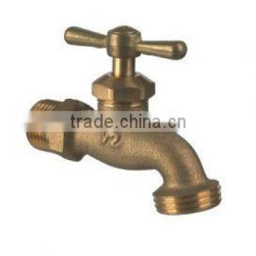 1/2BRASS Bibcock ;chrome plated (natural colour); european style tap