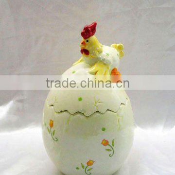 Hot! ceramic decorated large cookie jar