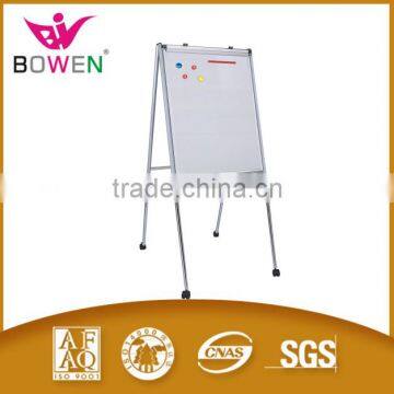 100 * 70 cm magnetic white board surface adjustable height flip stand dry erase notice board