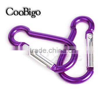Colorful Aluminum Spring Carabiner Snap Hook Hanger Keychain Hiking Camping #FLQ186-8C(Mix-s) photo-6