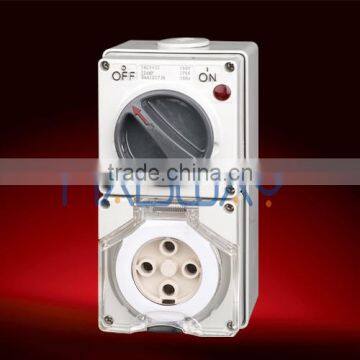 waterproof 4 pins 500V 40A AS/NZS switched socket outlets 56CV