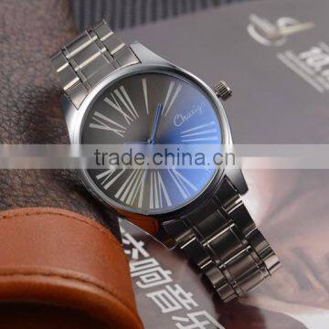 Custom brand wholesale luxury women men geneva stainless steel watches with japan movt