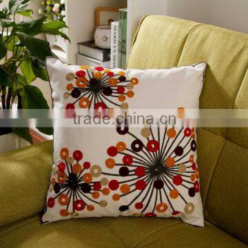 Cotton Sofa seat covers, 45*45CM, canvas towel embroidered decorative cushion covers