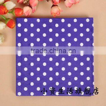 2ply 20pic/pack Purple Wave point Style Restaurant, Wedding, Party Festival etc Decoration Napkin