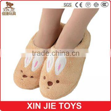 customize bunny plush slippers ladies indoor plush rabbit slippers hot selling men's plush slippers
