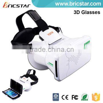 Smartphone headset virtual reality 3d vr glasses, 3d vr glasses with magnet