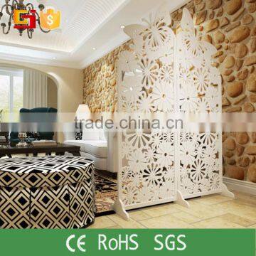 antique chinese wooden carved room divider screen