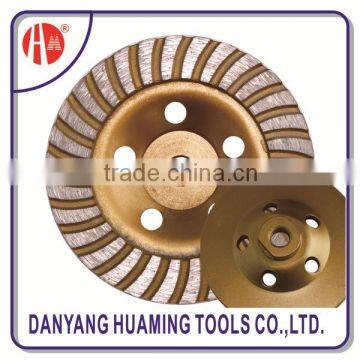 Danyang Factory high quality segments Turbo Cup Grinding Wheel for concrete and stones