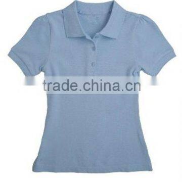 Girls High School Uniforms Short Sleeve Polo