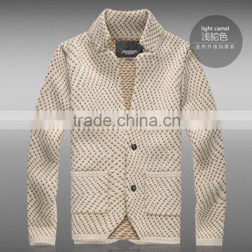 2015 Mens Christimas wool cardigan sweater