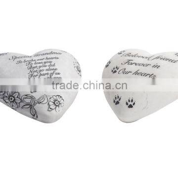 Resin Heart Shape Stone photo-2