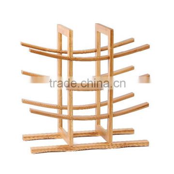 Hot Selling ! New fancy 100% Solid Bamboo Wine Holder Rack