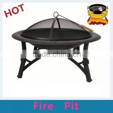 35 inch High quality black fire pit