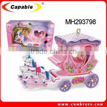 B/O horse carriage with music light, B/O toys carriage