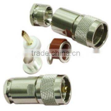 UHF PL259 male clamp coaxial connector for RG8 LMR400 RG213