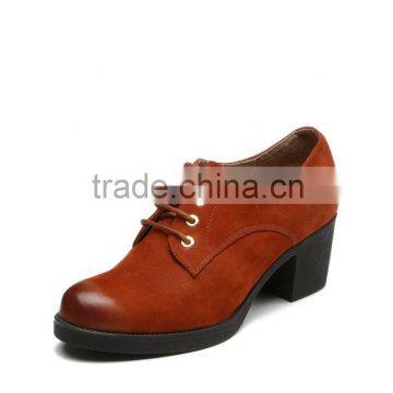 OW38 classic medium heel pu upper ankle bootie guangzhou shoes