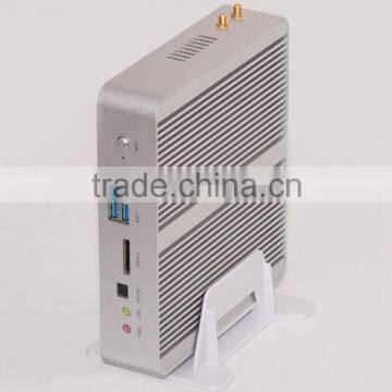 mini pc/mini chassis dual N2810/fanless HTPC/tv box/industrial personal computer with All aluminum 8GB DDR3 1600MHz