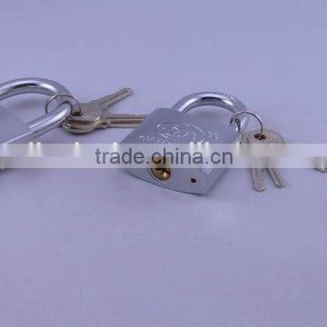 Brass cylinder chrome plated iron padlock