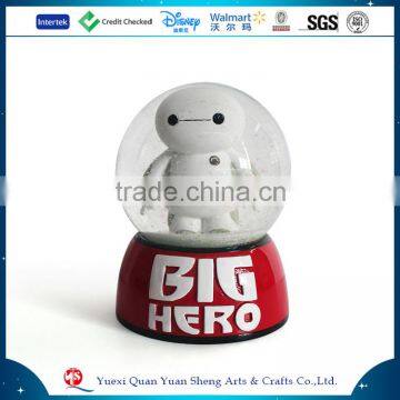 Top Sale Funny Baymax Glass Snowball