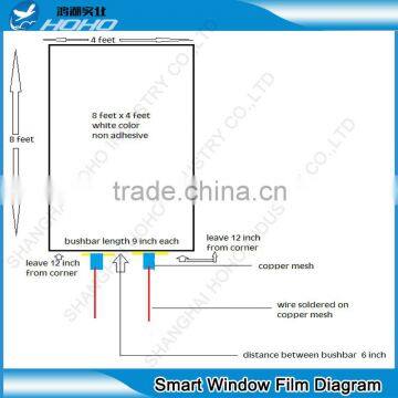 Pdlc smart film for car window switchable smart film glass