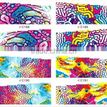 Hot sale 2d mix colorful custom nail stickers in 2015