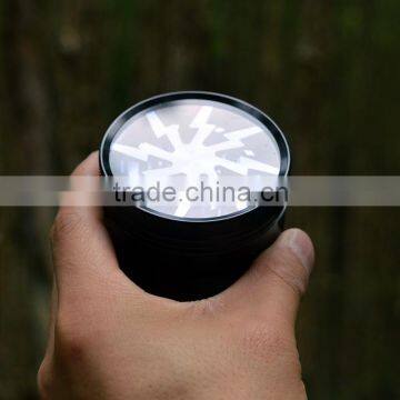 Lightning Aluminum 4-Part Tobacco Spice Tea Herb Grinder (2.5") With Pollen Catcher, Cleaning Brush and Scraper (Orange) photo-6