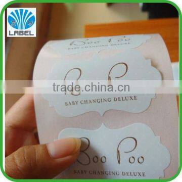 clear waterproof cosmetic label