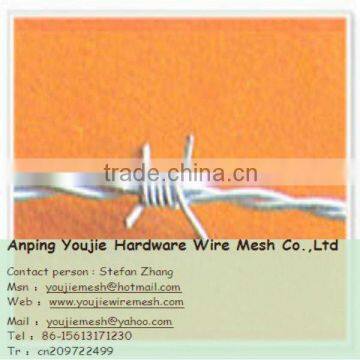 High Quality hot / electro Galvanized Barbed Wire