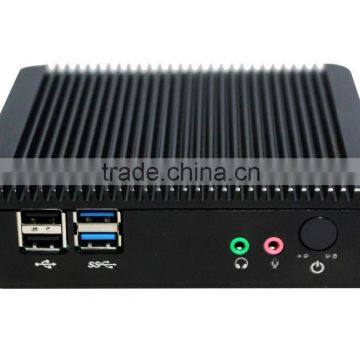 Fanless mini pc windows xp low power 10w intel bay trail J1900 quad core 2.0-2.42Ghz mini desktop pc 4g ram 128g ssd