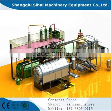 waste oil refinery distillation plant with warranty