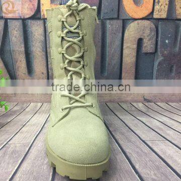 High quality waterproof army military desert combat boots with zipper