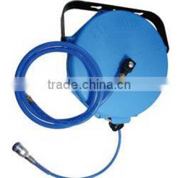 6.5 X 10 MM (10M) AIR PU HOSE REEL W/BRAID 1/4" NPT SWIWEL FITTING PLASTIC CASE (GS-1623J03)