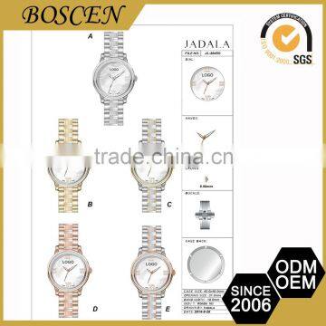 Famous Custom Printed Direct Price Quartz Stainless Steel Watch