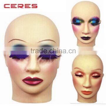 Two-Face make-up trainning mannequin head, High quality permanent makeup cosmetic mannequin head Model Head without hair
