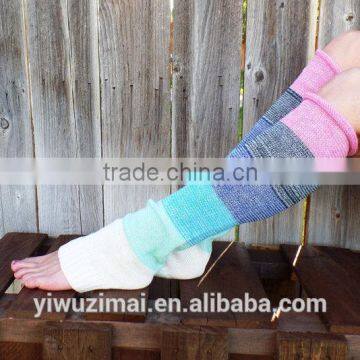 2015 Colorful knitting Multicolor wool ladies boots warm socks boot cuffs